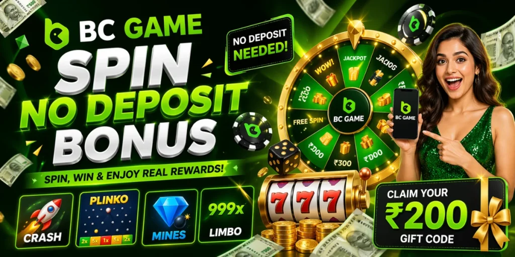 BC Game Spin No Deposit Bonus